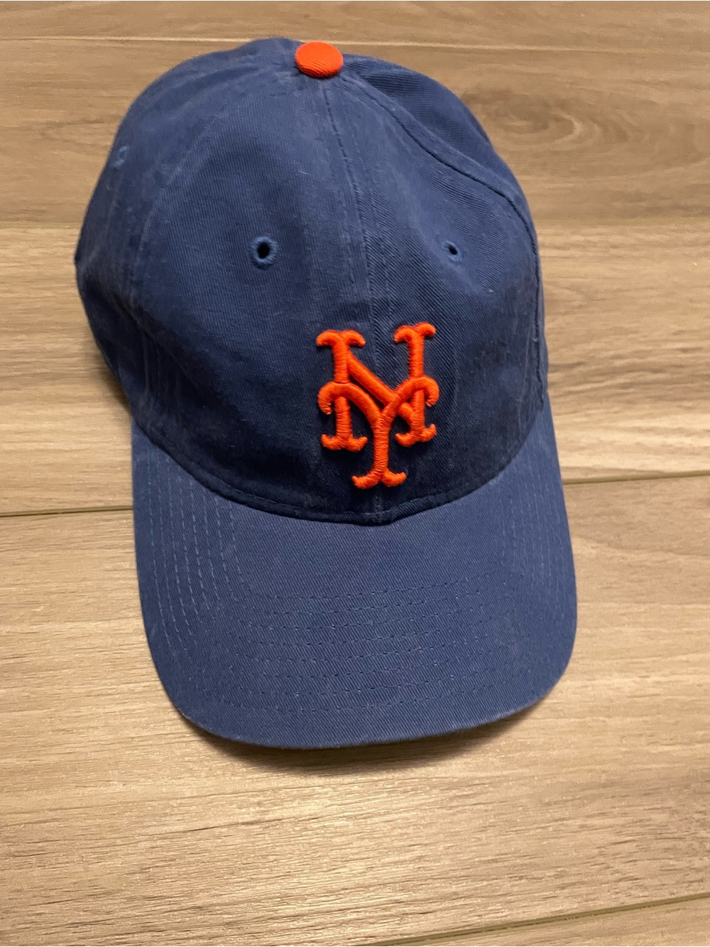 New Era Navy and Orange MLB Logo Baseball Cap